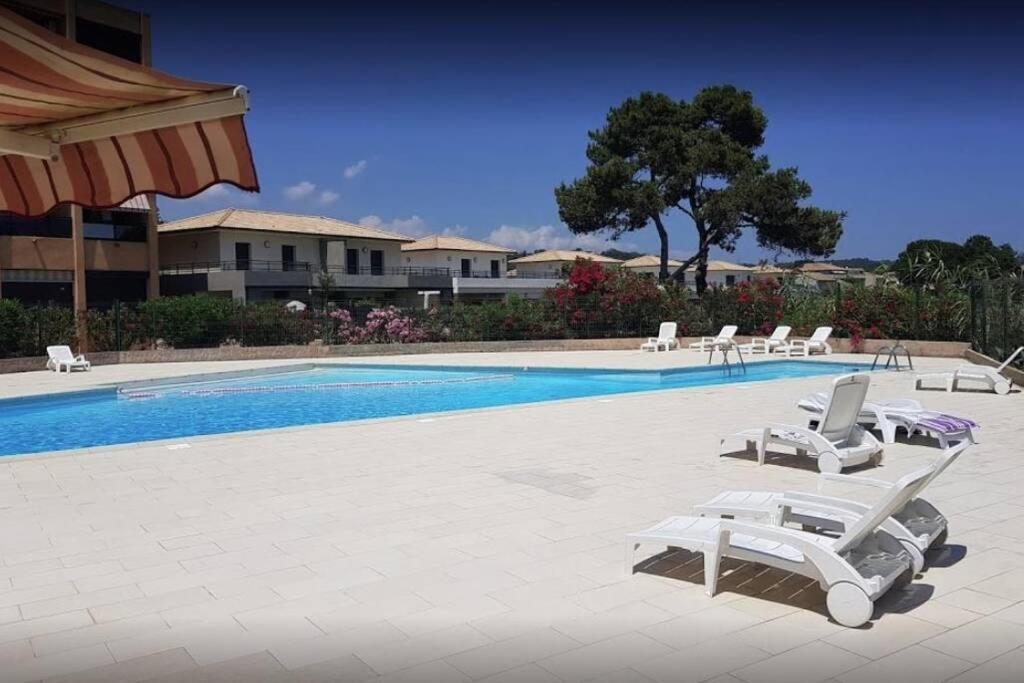 Studio Bord De Mer - Piscine - Plage San-Nicolao Εξωτερικό φωτογραφία